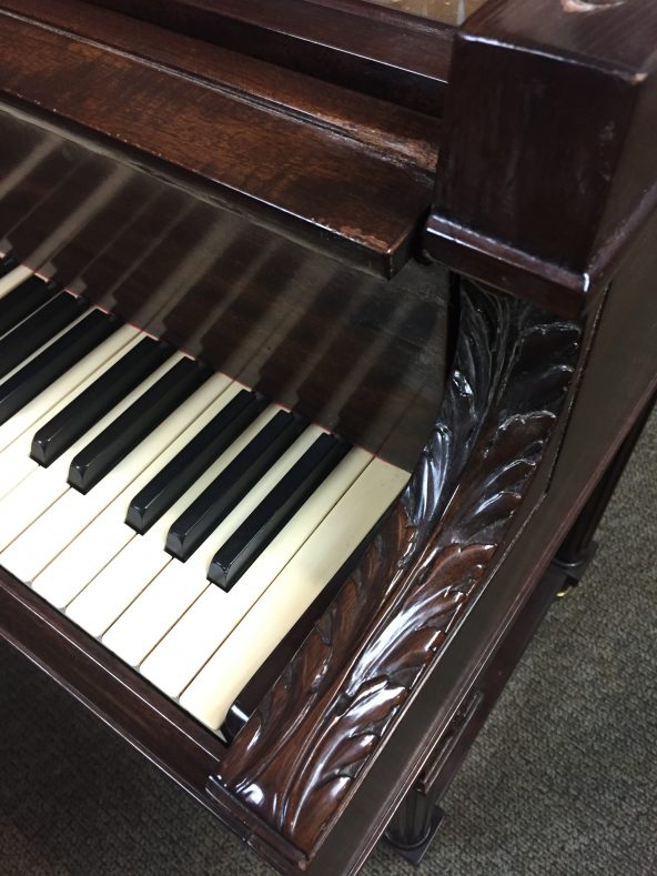 Used Grand Piano Chickering Brown Dark Walnut Wood Bonita Springs Naples Fort Myers