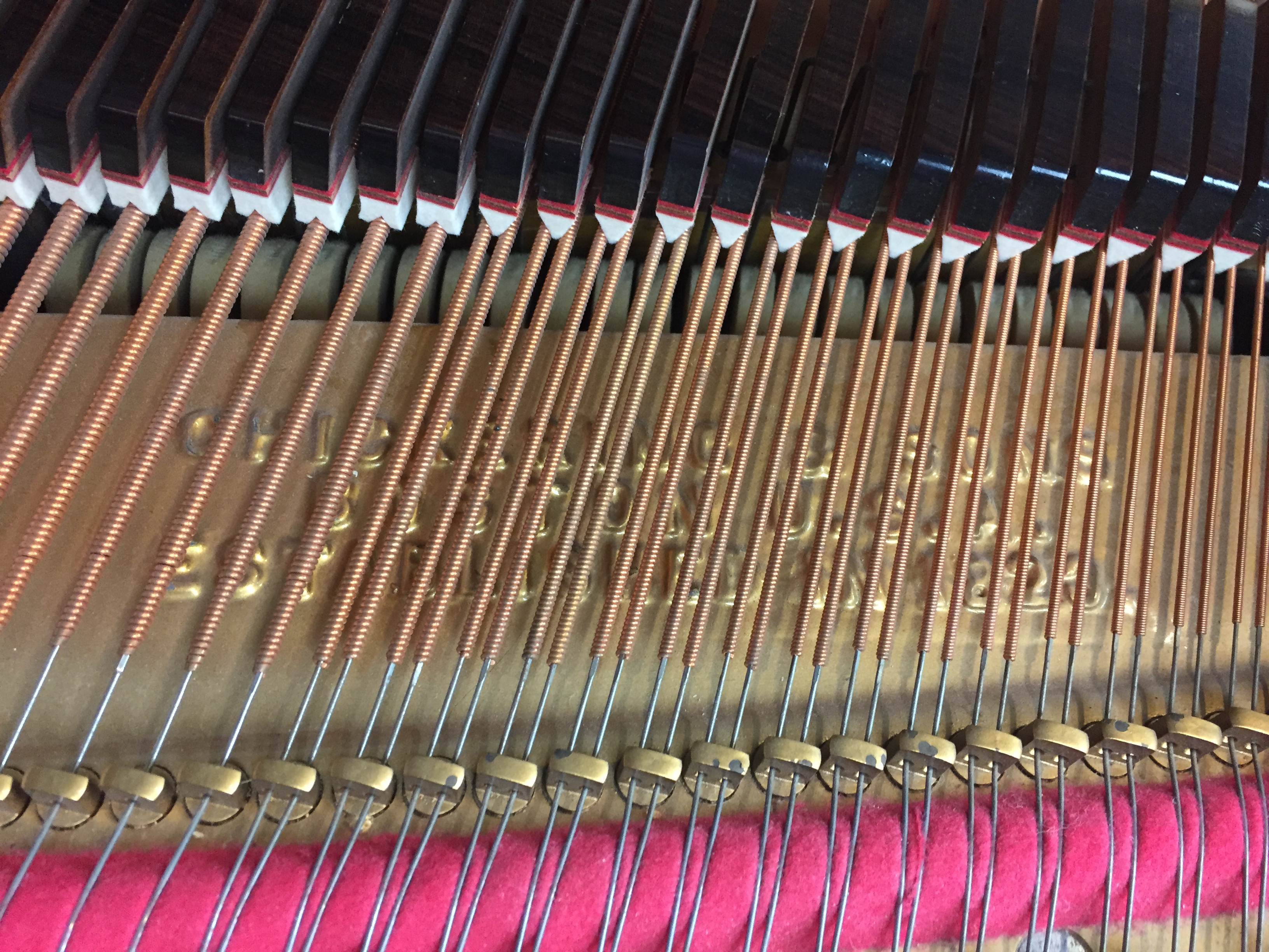 Used Grand Piano Chickering Brown Dark Walnut Wood Bonita Springs Naples Fort Myers